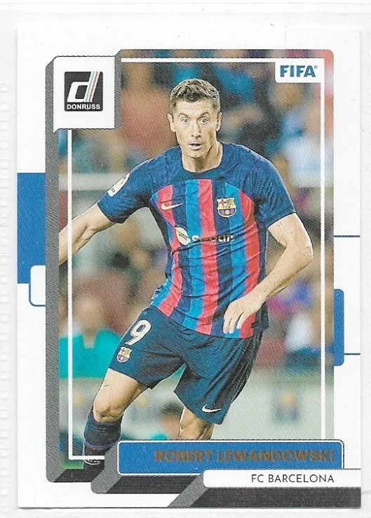 Robert Lewandowski Barcelona 2022-23 Donruss Soccer FIFA Optic #35 - Image 1 of 1