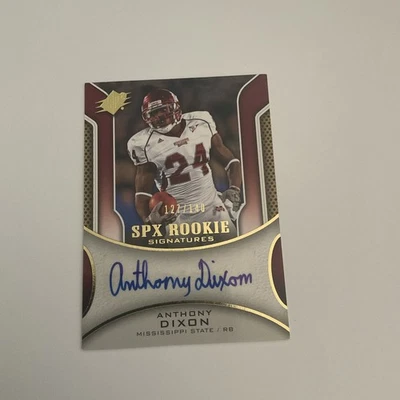 2010 SPx - Rookie Signatures Anthony Dixon #183 /140 (AU, RC) - Image 1 of 2