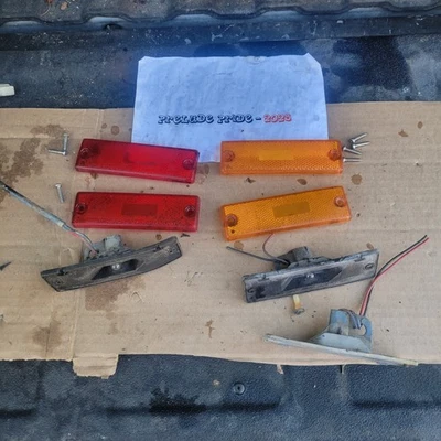 Mazda Rx7 FB S2 S3 1981 - 1985 Front Rear Side Fender Guard Marker Lens Set — 第 1/4 张图片