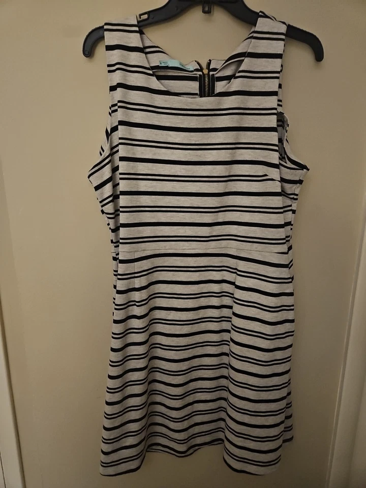 Black Striped Dress, Sized XL Maurices - Image 1 of 1