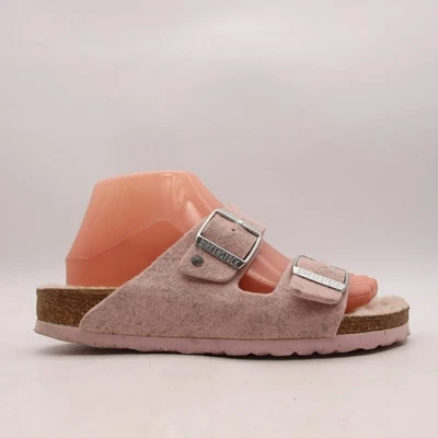Sandalia Birkenstock Arizona Shearling para mujer talla US 7 EU 38 lana rosa correa Foto 1 de 4