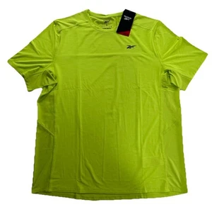 Reebok Men's ACTIVChill Vented Training Tee High Visibility Solid Laser Lime L - Picture 1 of 5