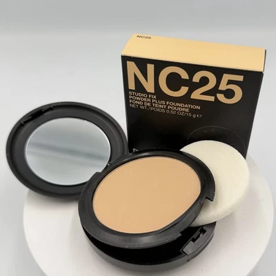 MAC STUDIO FIX POWDER PLUS FOUNDATION NC25 15G / 0.52OZ ORIGINAL FORMULA NIB - Image 1 of 4