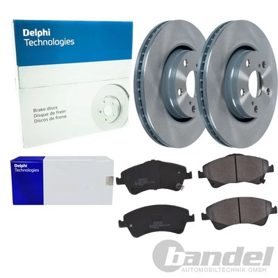 DELPHI Dischi Freno + Pastiglie Anteriori Adatto A per Toyota Auris + Corolla - Immagine 1 di 3