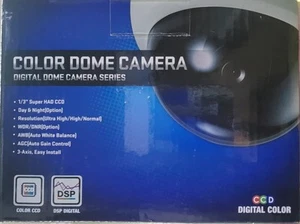 Color Dome Camera, Day And Night, High Resolution, 3 Axis, Easy Install, CCD - Picture 1 of 3