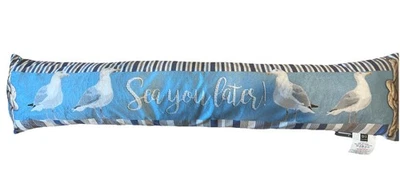 Zugluftstopper Stoff Möwe Bis später! Tür Fenster Zugluftkissen - Bild 1 von 4