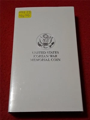 1991-P Korean War Commemorative PROOF Silver Dollar. OGP.               #MF-5223 - Image 1 of 4