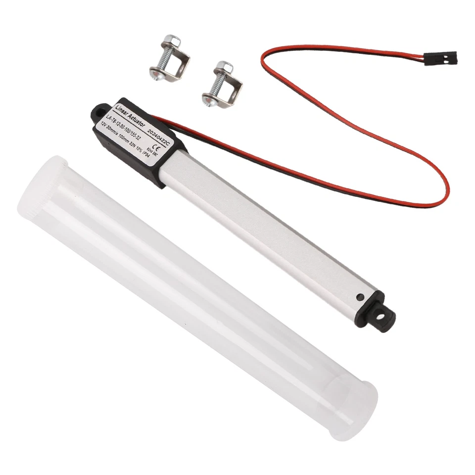 DC 12V Impermeabile IP54  Attuatore Lineare  100 Mm Motore Elettrico L3742 - Immagine 1 di 1
