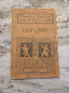 Antique Baker's Edition of Plays East Lynne 1889 - Bild 1 von 2