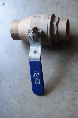 Nibco S-585-70 Full Port Cast Red Bronze Ball Valve, 2 inch, Sweat x Sweat