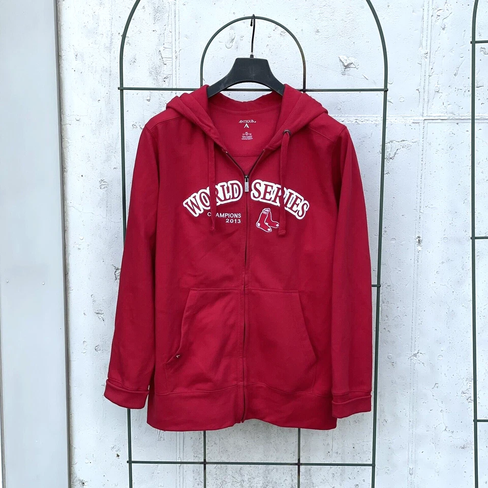 Chaqueta sudadera con capucha Boston Red Sox Serie Mundial Antigua para hombre XL roja MLB Foto 1 de 4