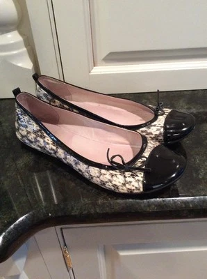 "Балетки Chocolat Blu ""Slither"", размер 9." Черная лакированная отделка. Изящный - Изображение 1 из 4