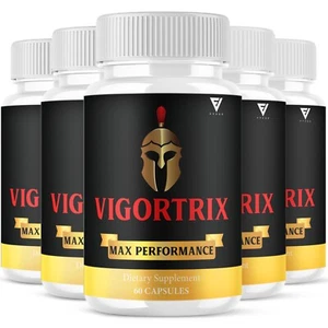 (5 Pack) Vigortrix Supplement Vigortrix Max Performance Pills (300 Capsules) - Picture 1 of 8