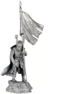 Knight of The Teutonic Order. Tin toy soldier miniature figurine metal sculpture - Foto 1 di 8