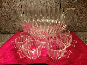 Jeannette Glass National Pattern 10 pc Punch Set - Picture 1 of 12