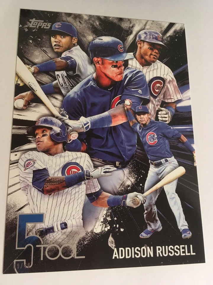 2017 Topps Five Tool Jumbo 5x7 Addison Russell Cubs 5T24 #’d 19/49 - Image 1 of 1