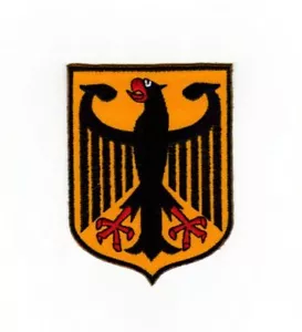 ah64★Wappen Bundesadler Deutschland Aufnäher Bügelbild Applikation 5,9 x 7,8 cm - Bild 1 von 1
