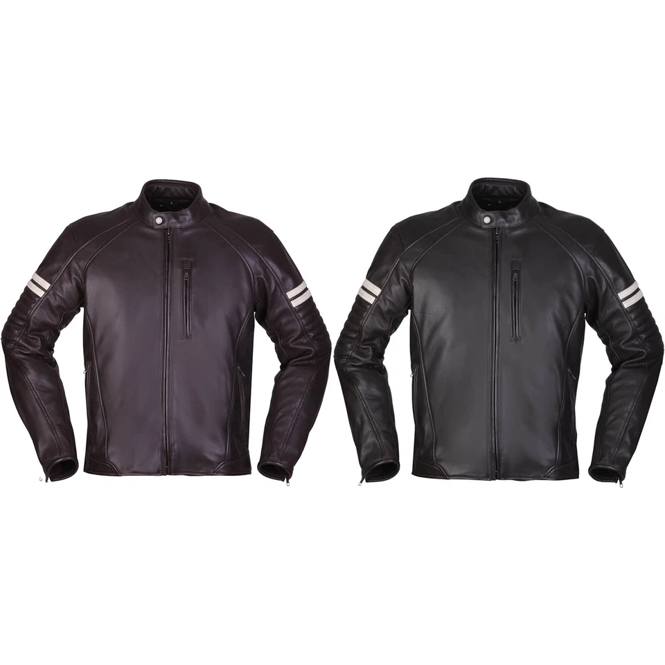 Modeka Herren Motorrad Jacke August 75 - Motorrad Lederjacke Retro Vintage - Bild 1 von 1
