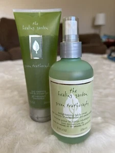 The Healing Garden Green Tea Teatheraphy Enlightening Body Mist 8oz + Shower Gel - Picture 1 of 5