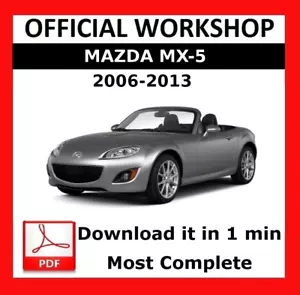 OFFICIAL WORKSHOP Manual Service Repair Mazda mx-5 2006 - 2013 - Picture 1 of 6