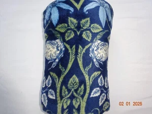 Supersoft Plüsch Micro Fleece Überwurf Flora & Fauna zeigt Blumen und Vögel - Bild 1 von 3