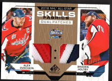 ALEX OVECHKIN HOLTBY 2018-19 SP Game Used  All-Star Skills PATCHES Fabrics #/25