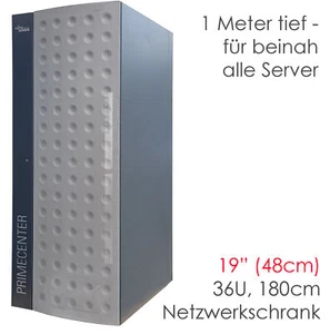 19 " 48cm 36U Server Tower Network Cabinet Complete 1M Deep FSC Primecenter SS15 - Picture 1 of 5