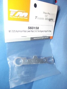 Team Magic M1 7075 Alaun hinten unten 1 & 2 Grad Zehe in Scharnier Pin Platte 560158 - Bild 1 von 5