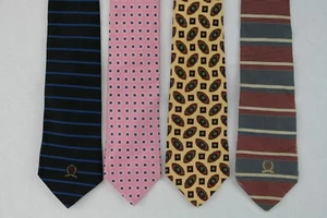 Men's Group Of Tommy Hilfiger Classic Width Ties set of 4 Silk Ties - Lot # 17 - Picture 1 of 5