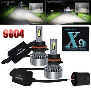 9004 LED Headlight Bulbs Kit for Ford F-150 F-250 F-350 1987 1988 1989 1990 1991 - Picture 1 of 17