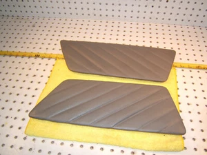 Mercedes Genuine C126 1989-1991 560SEC REAR seat GRAY Leather side OEM 2 Covers - Picture 1 of 19