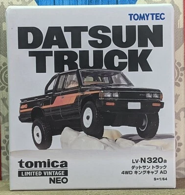 TOMICA LV-N320a DATSUN TRUCK 4WD KING CAB AD 1/64 LIMITED VINTAGE NEO SERIES - Image 1 of 4