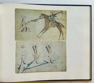 Edwards Ledger Drawings Folk Art by Arapaho Warriors The Limited Edition 1st ed - Imagen 1 de 3
