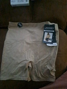 Jockey Generation Womens Everyday High-Rise Slimming Shorts Shapewear Tan M, NWT - Picture 1 of 3