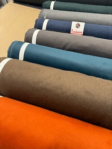 melton WOOL FABRIC 150CM WIDE COATS JACKET DRESS UPHOLSTERY MATERIAL INTERIORS - Picture 1 of 16