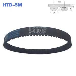 HTD-5M Timing Pulley Belts Pitch 5mm Close Loop Synchronous Belt Width 10mm - Picture 1 of 5