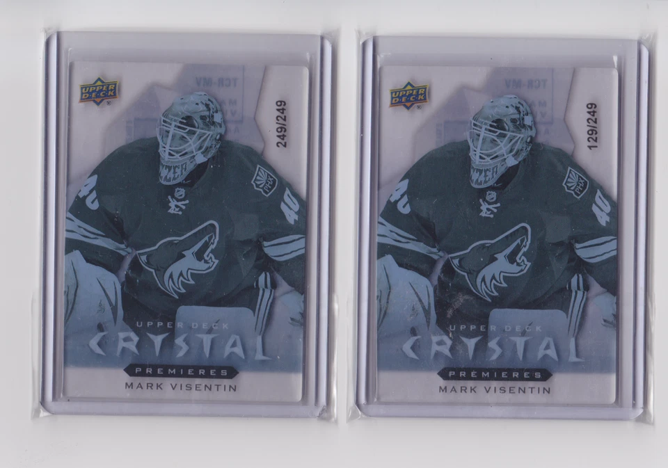 2014-15 UD TRILOGY CRYSTAL PREMIERES ROOKIE /249 MARK VISENTIN #TCR-MV COYOTES - Image 1 of 1