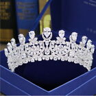 Luxury CZ Cubic Zirconia Queen Wedding Bridal Queen Princess Prom Tiara Crown