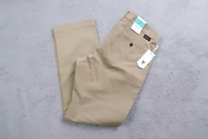Vissla Pants Mens 34x30 Beige Border Twill Flat Front Relaxed Fit Stretch - Picture 1 of 17