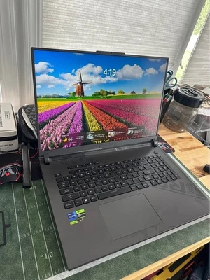 Asus ROG Strix G18 Core i9 13980HX Nvidia RTX 4070 64GB DDR5 5200 RAM 240HZ QHD - Image 1 of 4