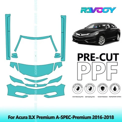 PreCut Paint Protection Film PPF For Acura ILX Premium A-SPEC-Premium 2016-2018 - Изображение 1 из 4