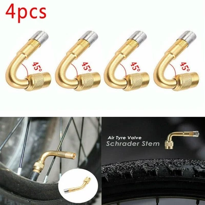 45 Degree Tire Valve Extension Bend Tool ​4PCS Angle Adaptor Motorcycle - Image 1 of 4