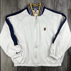 Vintage 90's Nike Mens Medium Challenge Court Bomber Full Zip Jacket - Picture 1 of 11