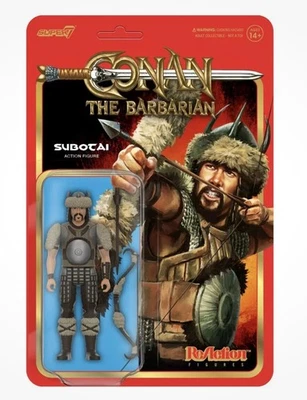 Subotai Conan The Barbarian Wave 1 3.75” ReAction Figures Super7 - Image 1 of 3