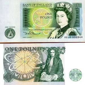 INGLATERRA ONE POUND ND 1978-81 UNC - Imagen 1 de 1