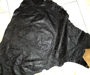 LEDER TIP 27988-X, Lederreste, 1 Lederhaut, antik-moccabraun geprägt - Bild 1 von 1