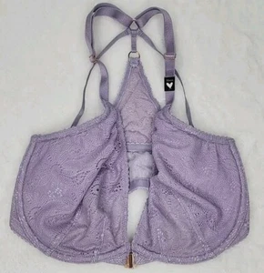Victoria’s Secret Bra 32DDD Very Sexy Plunge Racerback Purple Lace *NWT* - Picture 1 of 5