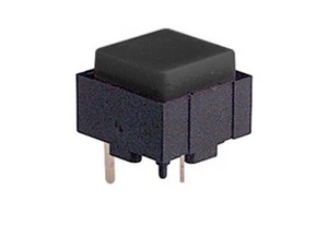 5x Micro mini pulsante 12x12mm con tasto nero per circuito stampato pcb 24V - Imagen 1 de 1