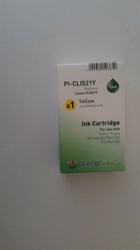 Printerinks.com Yellow Ink Cartridge Canon Compatible (PI-CLI521Y) 3X - Image 1 of 1