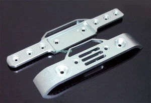 Aluminum F/R Bumper Fits Traxxas Revo 2.5/3.3 Silver - Picture 1 of 1